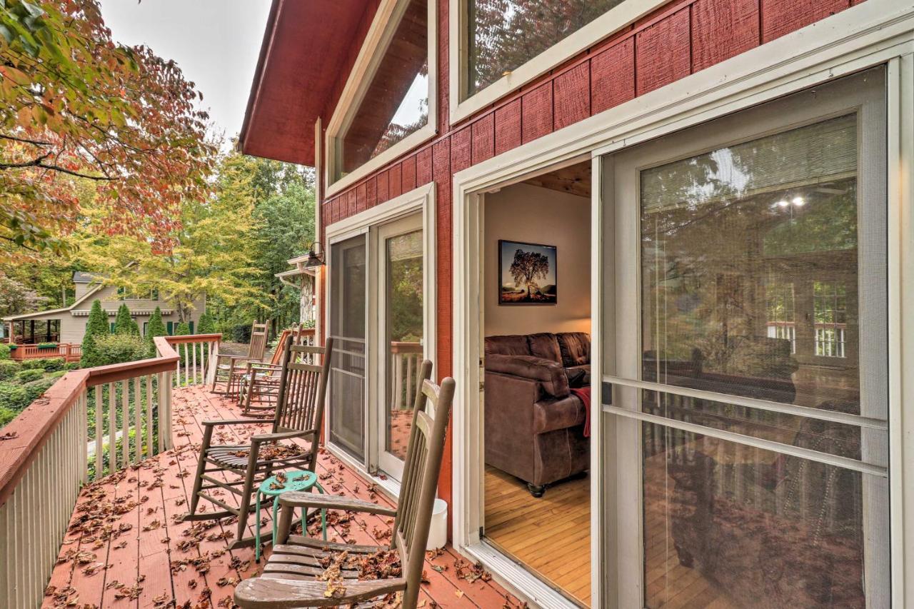 Rustic Red Cabin With Deck In Maggie Valley Club! Esterno foto