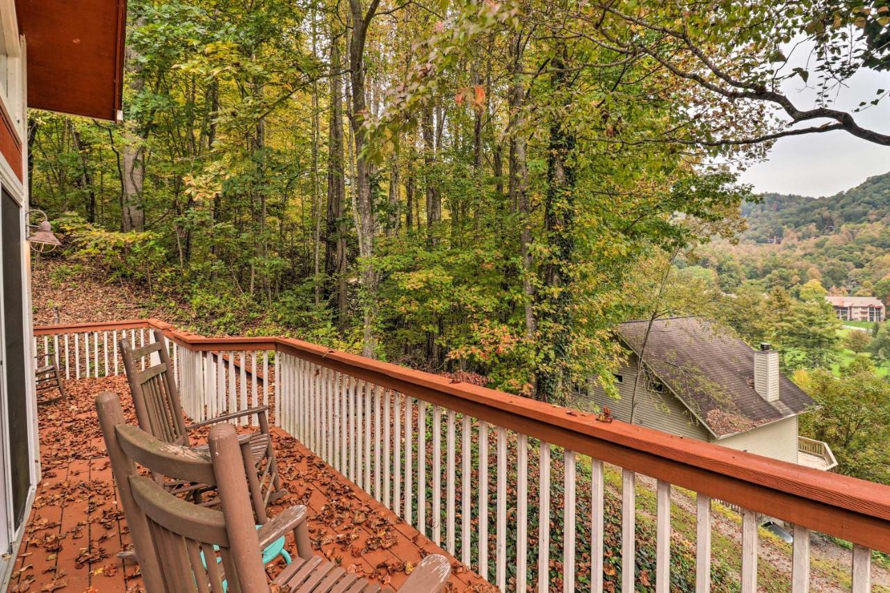 Rustic Red Cabin With Deck In Maggie Valley Club! Esterno foto