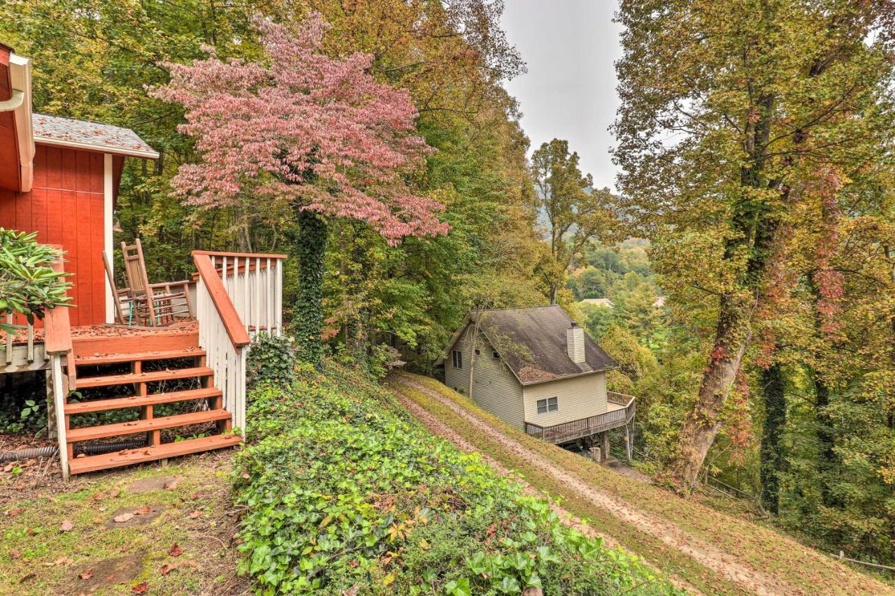 Rustic Red Cabin With Deck In Maggie Valley Club! Esterno foto